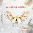 thumbnail image 1 of Pañuelos navideños para perros Pañuelos navideños suaves para perros Baberos ajustables para perros Bufanda transpirable con encaje lindo para mascotas Accesorios reversibles para mascotas, 1 of 6