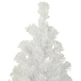 thumbnail image 2 of Northlight 3.5' Pre-Lit Potted Flocked Winter Pine White Tinsel Artificial Christmas Tree, Clear, 2 of 5