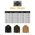 thumbnail image 2 of Hood Crew Men's Casual Jackets Windbreaker Outwear Cargo Bomber Jackets Full Zipper Mid Length Fall Spring Coats Black S, 2 of 6