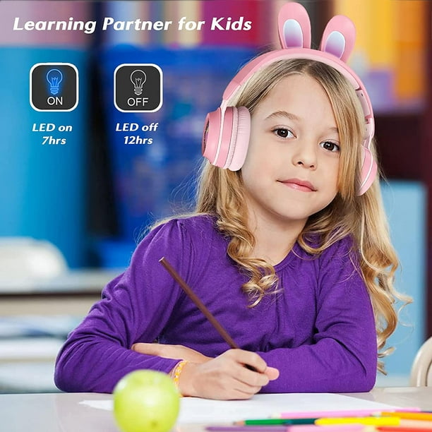Casque Bluetooth pour enfants Casque stéréo sans fil pliable