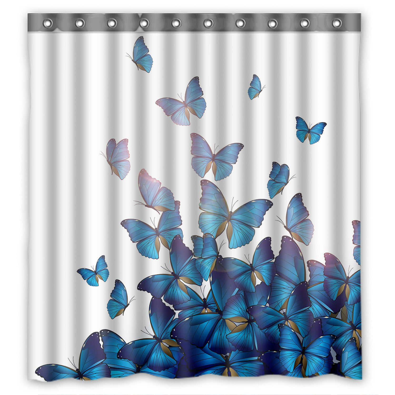 PHFZK Personalized Beautiful Blue Butterflies Art Print Design