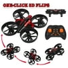 Mini Drone RC Nano Quadcopter for Kids Beginners RC Helicopter Plane, With 3D Flip Headless Mode Having Fun Indoor and Outdoor, Red