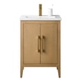 thumbnail image 4 of Vanity Art 24” Single Sink Bathroom Vanity Cabinet with Ceramic Countertop, 4 of 9