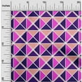 thumbnail image 2 of oneOone Cotton Poplin Violet Fabric Geometric Sewing Craft Projects Fabric Prints By Yard 42 Inch Wide, 2 of 4