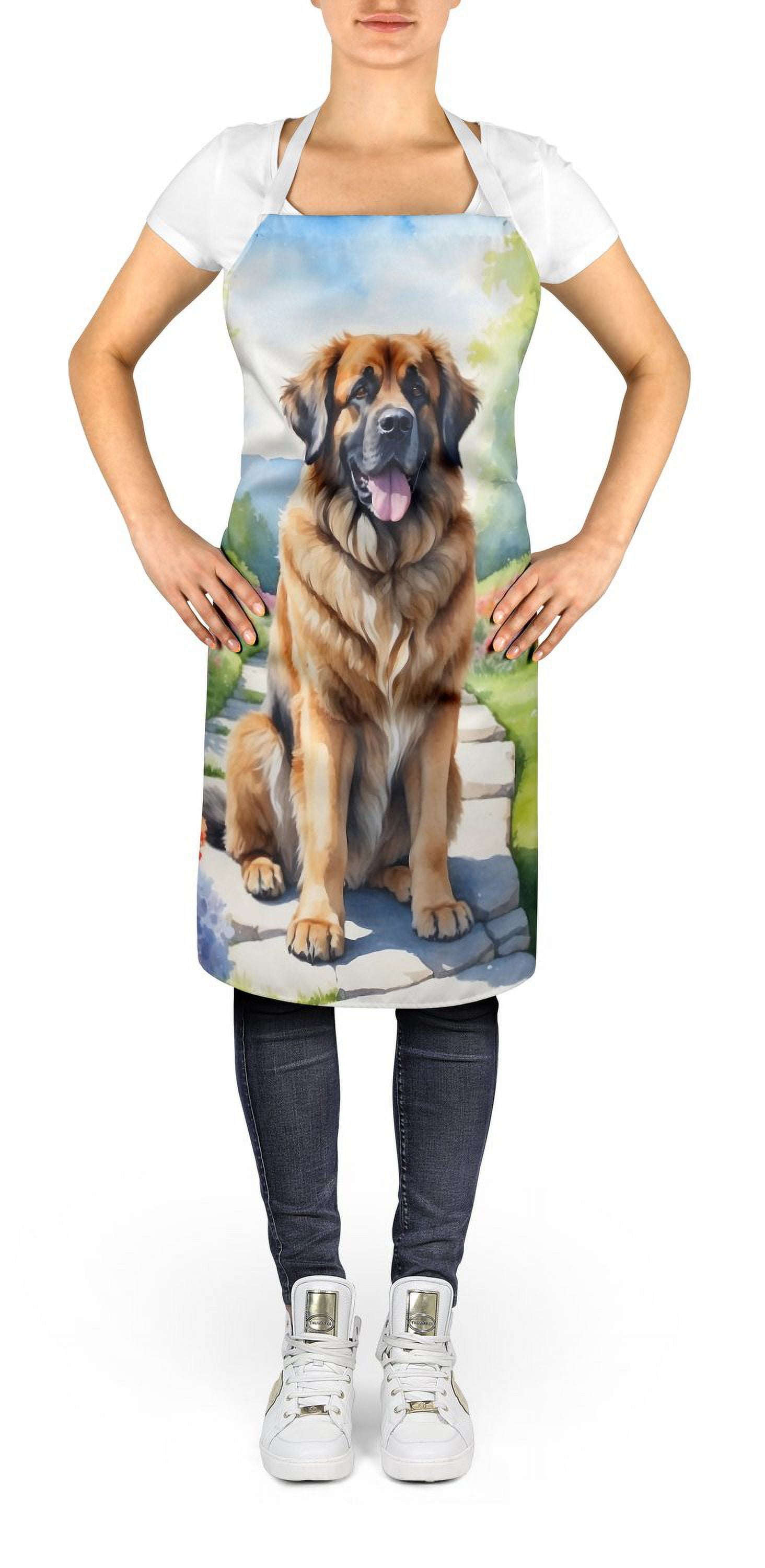 Leonberger Spring Path Apron 27 in x 30 in