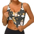 thumbnail image 4 of Xecao Cute Bee Gnome for Sports Bra with Removable Pads, Crop Tank Top Design, Women's Longline Sports Bra - Non-Wired - X-Large, 4 of 9