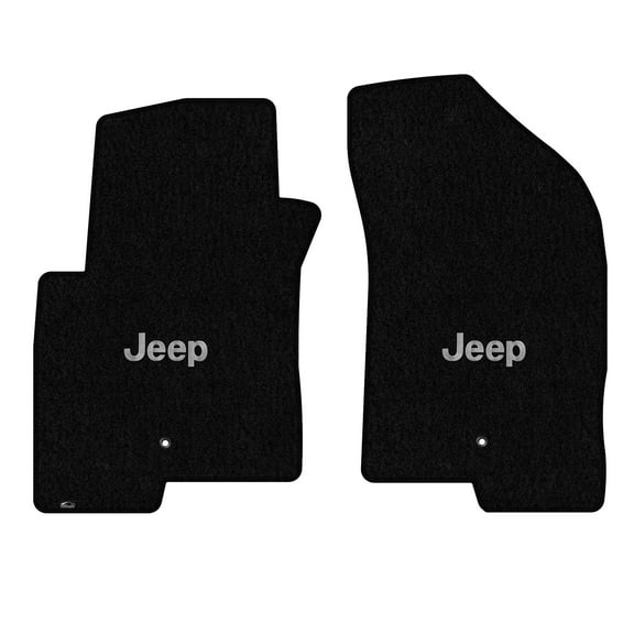 Lloyd Mats Custom Fit Floor Mats for Jeep Compass 2007-2008 LogoMat 2Pc Set Black