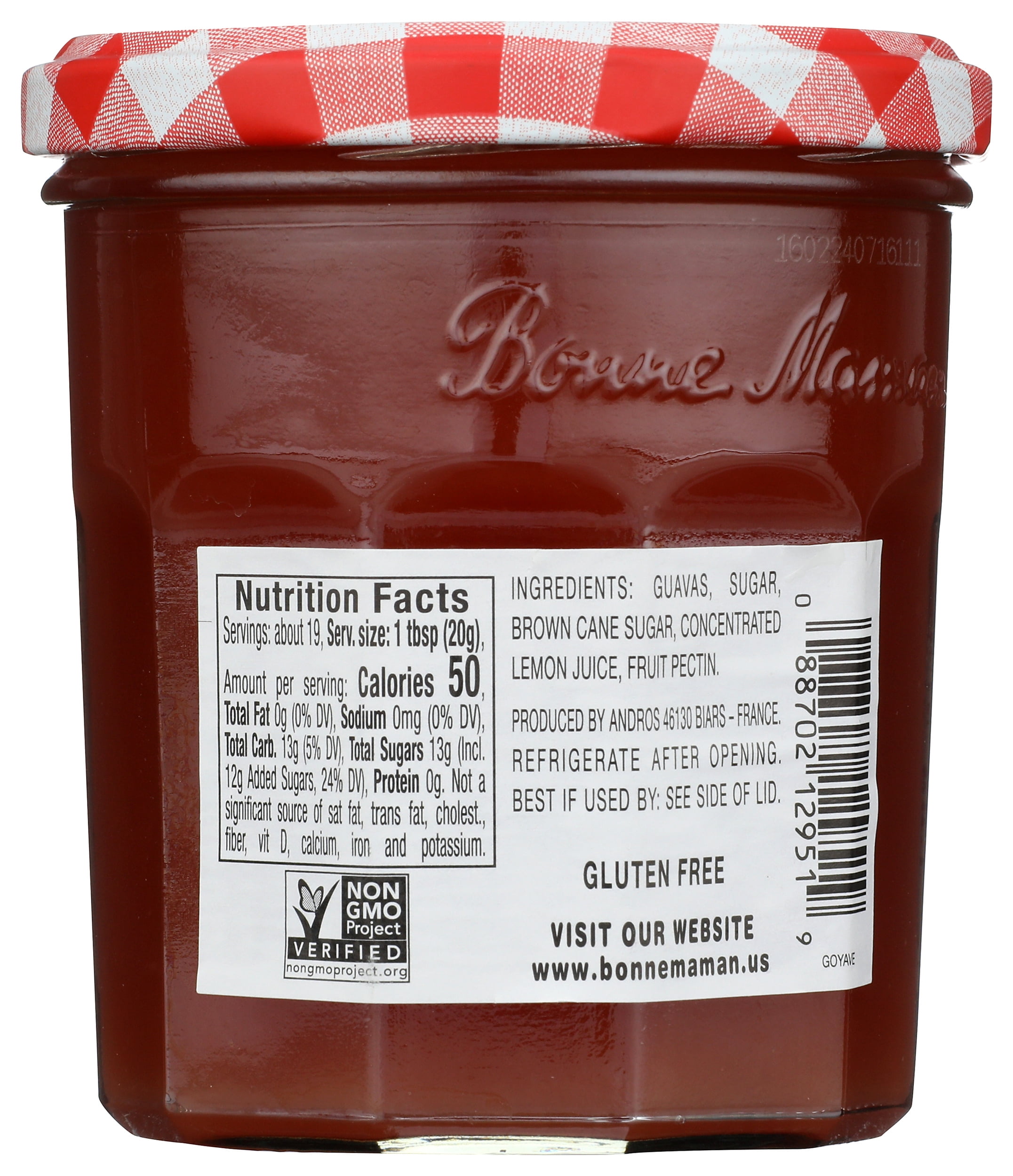Pack of 6, Bonne Maman Guava Preserves, 13 oz