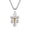 Silver Gold, variant on Cross Necklace for men women: Stainless Steel Cruz Del Perdon Catolica St Benedict Miraculous Medal Pendant Necklaces for Men and Women Religious Jewelry Gifts
