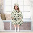 thumbnail image 7 of FORMRS Wearable Blanket Hoodie with Sleeves for Kids Cozy Flannel Sweatshirt, Lush Greenery, 7 of 7