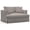 Gray, variant on Sunset Trading Newport 52" Fabric Slipcovered Chair and A Half in Gray