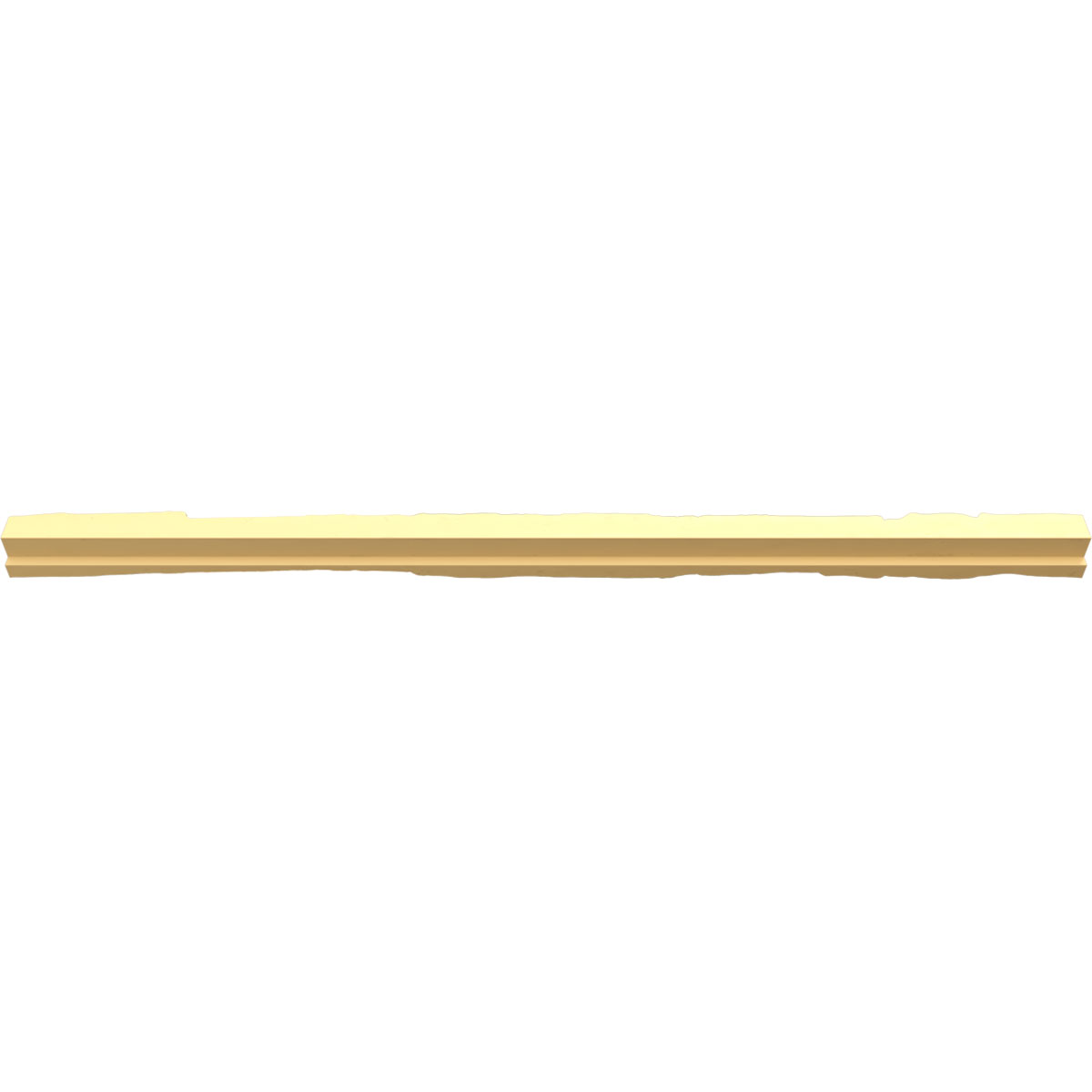 Ekena Millwork 48"W x 2"D x 2"H Universal Trim Sill for StoneWall Faux Stone Siding Panels, Grey Granite