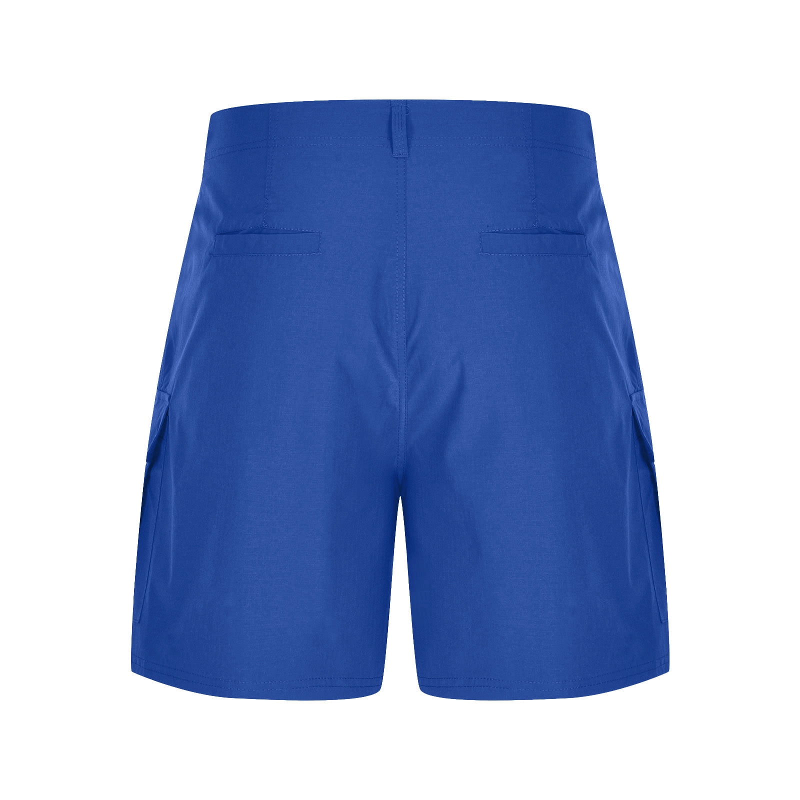IYTR Cargo Shorts for Men Solid Color Lightweight Casual Work Pants Summer Outdoor Hiking Golf Athletic Shorts Multi Pocket (Blue,XXXL)