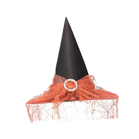 Sombrero de bruja Salvador accesorios de Disfraz naranja