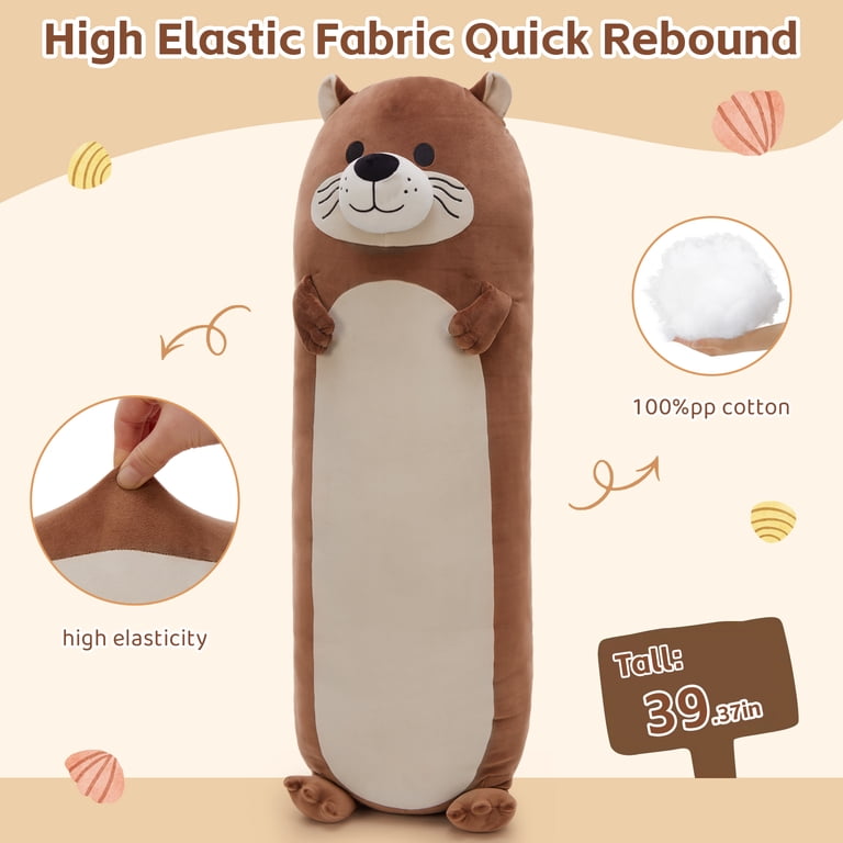 Morismos 39" Giant Otter Plush Body Pillow, Ultra-Soft photo 2