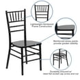 thumbnail image 4 of BizChair Black Wood Chiavari Chair, 4 of 11