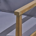 thumbnail image 3 of Newbury Outdoor Acacia Wood Club Chairs with Cushions, Set of 4, Gray, Dark Gray, 3 of 6