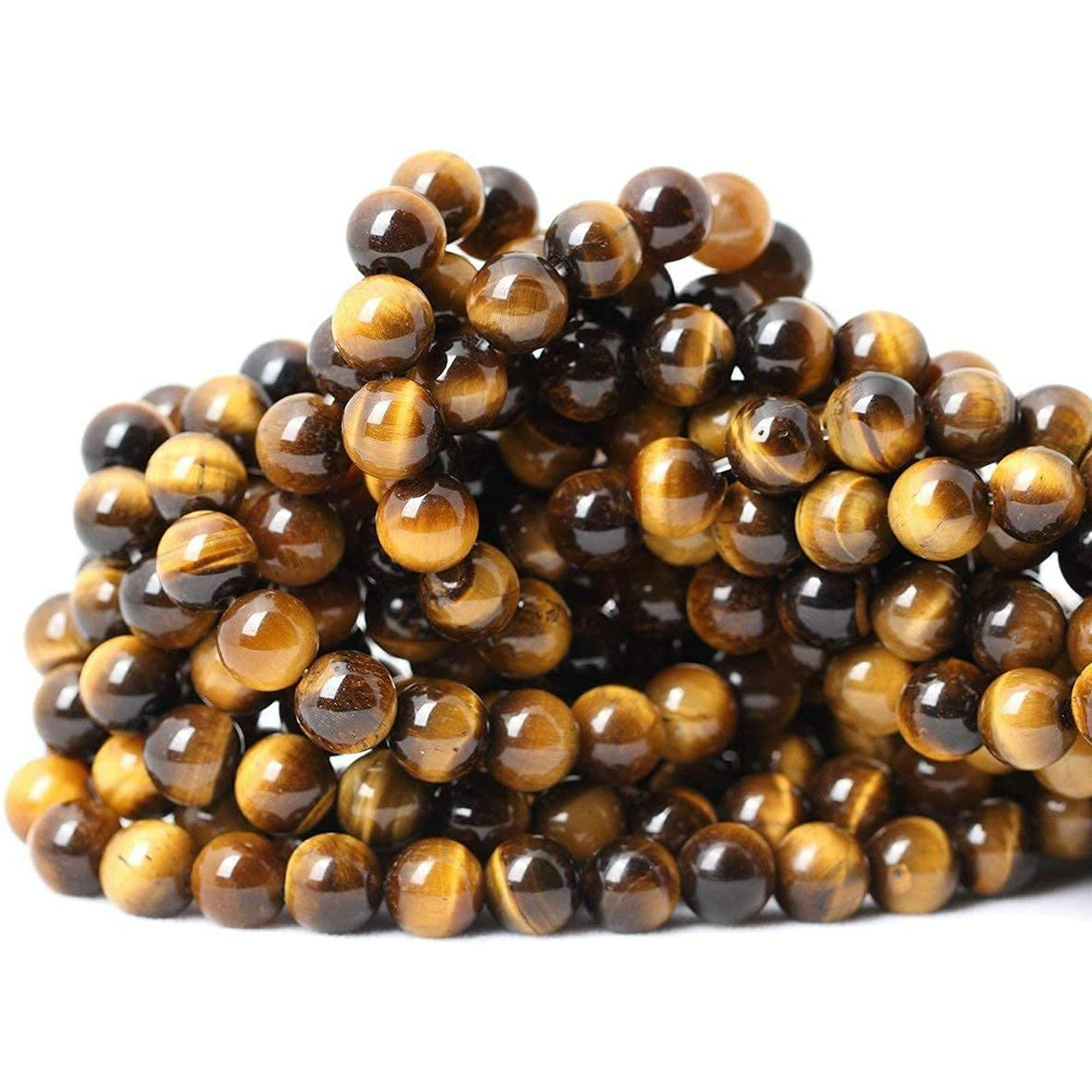 45pcs 8mm Yellow Tiger Eye A Grade Gemstone Loose Beads Natural Round Crystal Energy Stone Healing Power For Jewelry Making 1 Strand 15 Walmart Canada