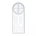 thumbnail image 1 of koolsoo 2xMultifunctional Geometric Ruler Mathematics Drawing Template for Woodworking B 2 Pcs, 1 of 9