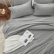 thumbnail image 3 of Juego de cama Anluoer Twin, edredón con mechones grises de 5 piezas, 3 of 6