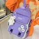 thumbnail image 4 of Sywqhk Mochila De Lona A La Moda Para Mujer, Estuche Para Lápices (Púrpura) Sywqhk Para estrenar, 4 of 8