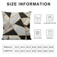 thumbnail image 5 of Shangniulu Throw Pillow Cover Black and White Marble Background for Couch Sofa Bed Car Seats Home Decorative Short Plush Throw Pillow Case, 5 of 5