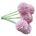 thumbnail image 3 of Bola de crisantemo artificial Oficina en casa Mesa Centro de mesa Flor falsa Adorno de boda, Púrpura 6 piezas Advancent HA8915-06B, 3 of 6