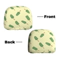 thumbnail image 3 of 2 PCS Car Headrest Cover, Cactus Popsicle Soft Car Seat Head Rest Cover Protector Interior Car Accessories Seat Covers for Cars Truck Auto Only Covers, 3 of 8