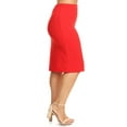thumbnail image 2 of Women's Plus Size Casual Solid Pencil Skirt, 2 of 3