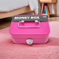 thumbnail image 6 of Pozyie Locking Steel Mini Cash Box with Removable Coin Tray and Key Lock for Kids,4.92" x 3.74" x 2.37",Pink, 6 of 7