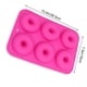 thumbnail image 5 of Bandeja para hornear donas de silicona de 6 cavidades Molde para donas antiadherente Bandeja para hornear segura para pastel Galleta Bagels Muffins 6 colores Vhermosa JQFLD253-51, 5 of 7