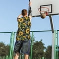thumbnail image 5 of Sikiie Sunflowers Basketball Jersey Reversible Men's Mesh Athletic Sports Shirts Training Practice S-4XLSmall, 5 of 6