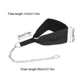 Adjustable Dip Belt Heavy Duty Dip Belt with Chain and Carabiner for