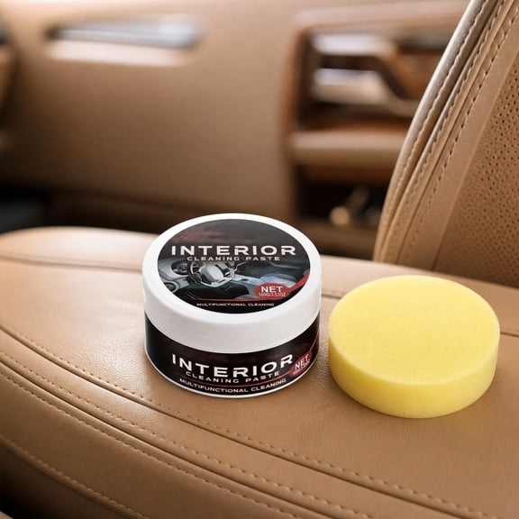 Car Interior Cleaning Paste 100g Leather Seat Plastic Trim Stain Remover Restorer No Rinse for SUV Truck