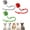 Green+Red+Gray, variant on Pounce Pal Cat Toy, 2026 Upgrade Pouncepal Cat Toy USB Charge, 360° Smart Automatic Rolling Three Modes, Fast Charging and Long Lasting, Adaptable to All Cats