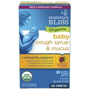 Mommys Bliss Organic Baby Cough Syrup and Mucus + Immunity Support. over-the-Counter, 1.67 fl oz