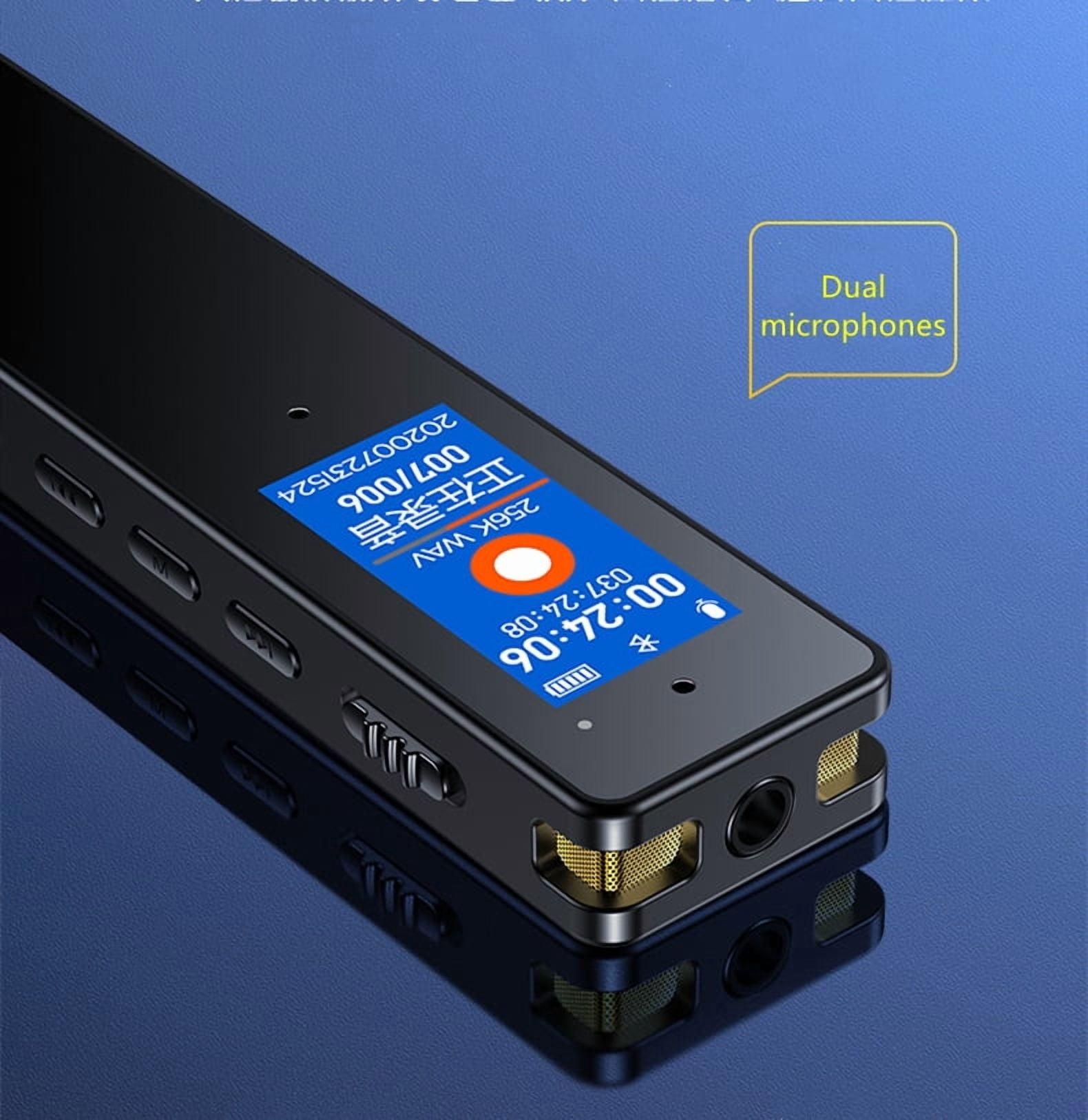 Shmci T3 16GB Professional Speech Recording to Text Bluetooth Digital Voice Recorder Dictaphone AI Smart Translator Meeting Lecture Minutes audio record
