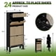 thumbnail image 2 of Freestanding shoe organizer con 3 flip fluted doors y 1 cajón - narrow de madera shoe rack con metal legs para front door entrance, 2 of 8