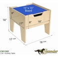 thumbnail image 2 of Contender C991300-B 2-N-1 Activity Table with Blue Lego Compatible Top for Toddlers and Preschool - RTA, 2 of 8