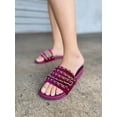 thumbnail image 4 of Bamboo Cozy-03 Velvet Slide Sandal in Purple, 4 of 4
