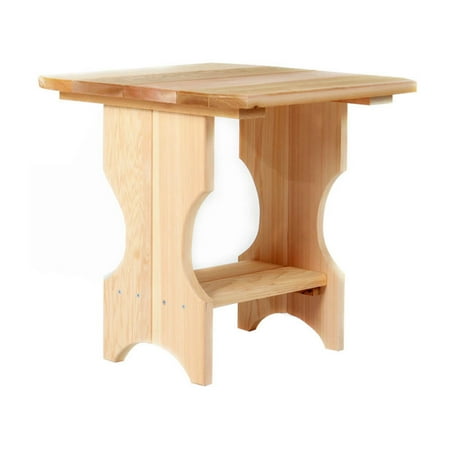 All Things Cedar Outdoor Magazine Rack Side Table - Western Red Cedar