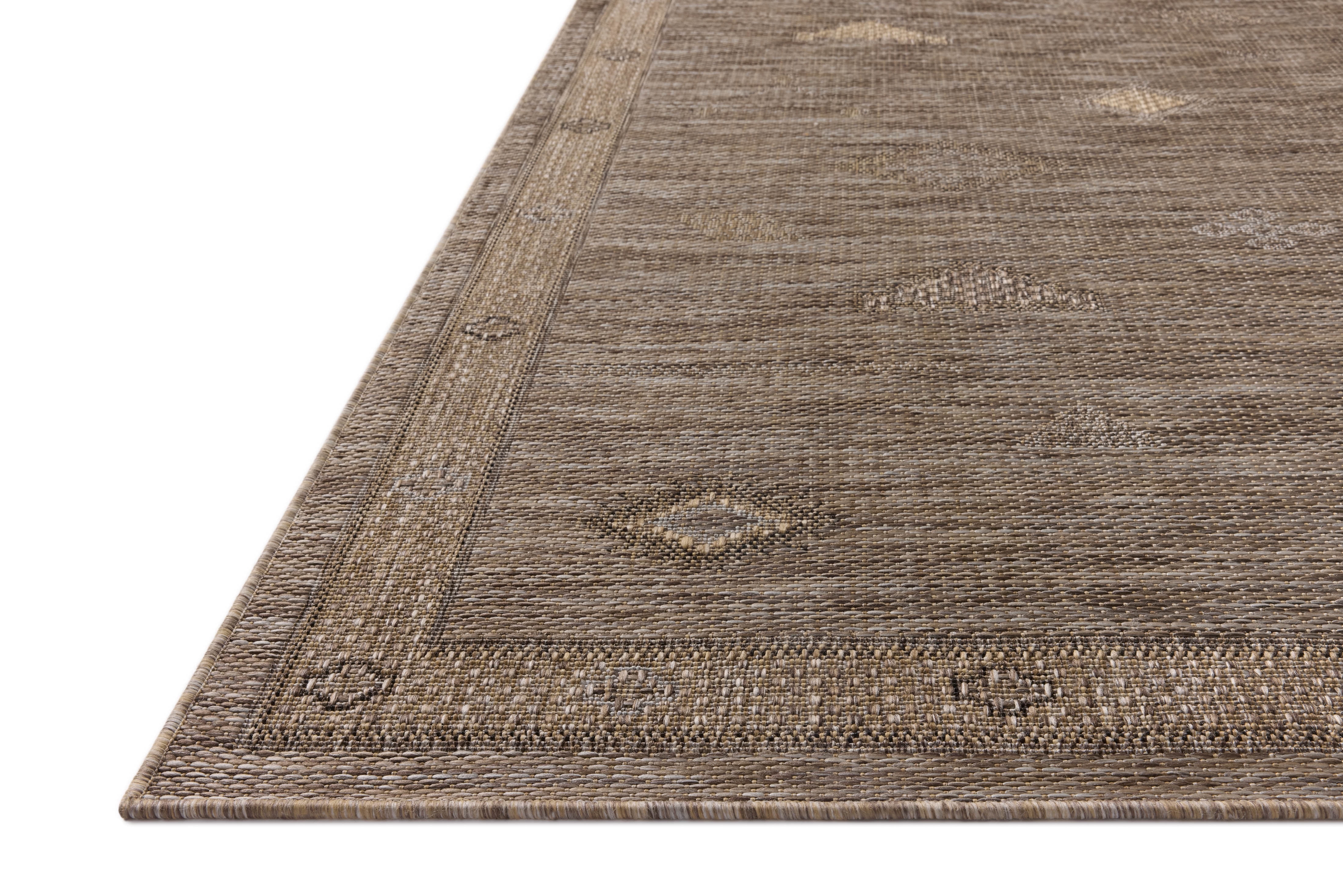 Loloi Birch Natural / Sand 18" x 18" Indoor/Outdoor Sample Rug