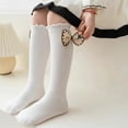 thumbnail image 5 of Esaierr Kids Girls Knee-High Socks Toddler Bow Stockings with Bow Tie Socks Solid Colour Classic Long Socks for 2 Pairs 3-12Y, 5 of 5