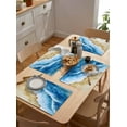 thumbnail image 4 of Summer Beach Blue Waves Placemats Set of 4,Wipeable Washable Table Mats for Dining Tables,Summer Coastal Seaside Place Mats for Kitchen Event Party Tabletop Decor, 4 of 7