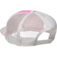 thumbnail image 2 of Flat Bill Neon Trucker Caps, Wht/Pnk, 2 of 2