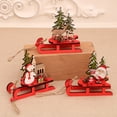 thumbnail image 2 of Adornos de madera para muñeco de nieve y Papá Noel para Navidad, colgante para árbol de Navidad, suministros para fiestas, envío directo, decoración para el hogar, 2 of 5