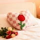 thumbnail image 4 of Almohadas de peluche, decoraciones navideñas, cojines decorativos con forma de corazón para San Valentín, cojines bordados con rosas de formas únicas, cojines de sofá con mechones, artículos para San, 4 of 6