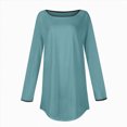 thumbnail image 6 of Towmus Womens Long Sleeve Shirts Loose Fit Crew Neck Trend Fall and Winter Clothes Going Out Basics Tees, 6 of 6