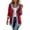 Red, variant on Jewelreauty Womens Suit Jacket Blazer Jean Denim Coat Patchwork Colorblock Button-Up Casual Trendy Outerwear (XL, Red)