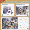 Huayue 24Days Christmas Countdown Advent Calendar Jigsaw Puzzle Gift